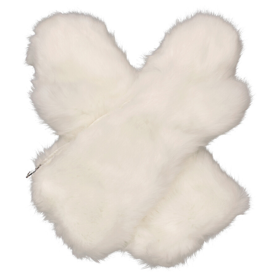 Moncler Stone Faux Fur Gloves, Size Small - 6