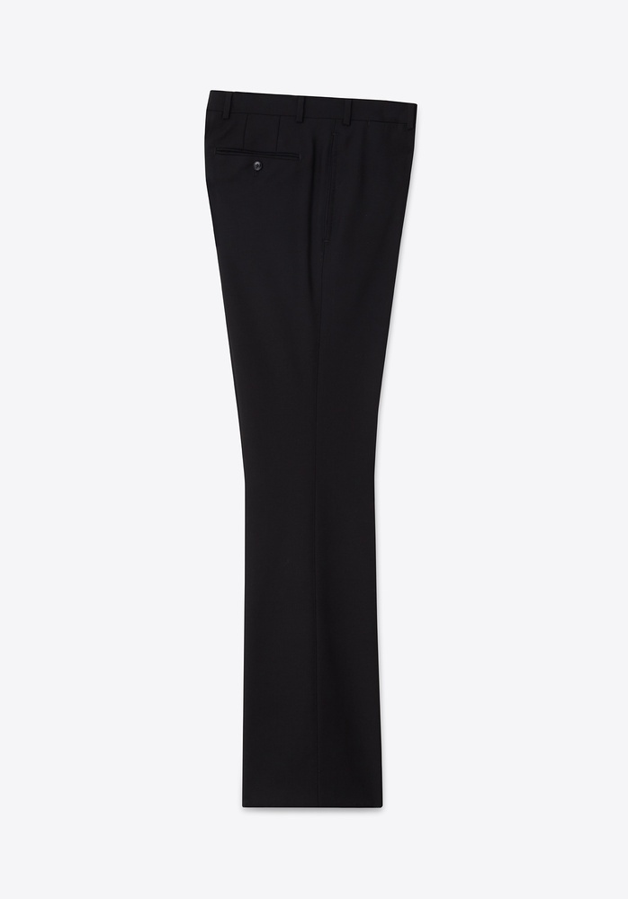TROUSER 77 BLACK WOOL - 3