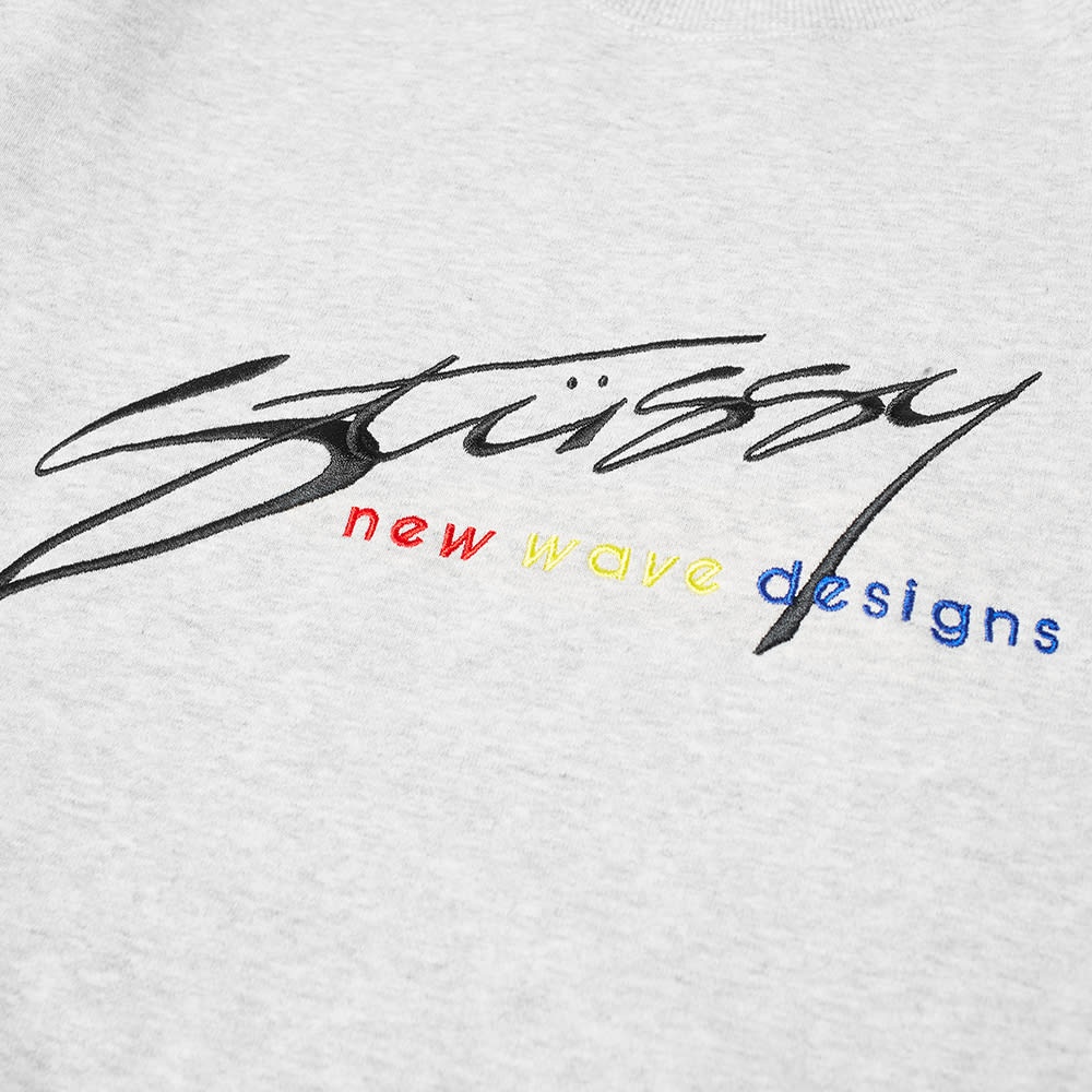 Stussy New Wave Designs Applique Crew - 3