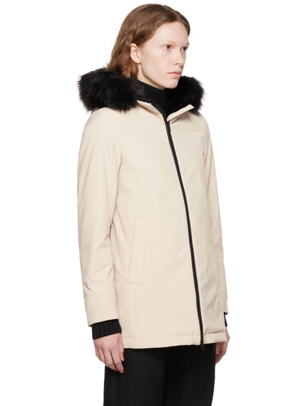 Beige Insulated Jacket - 2