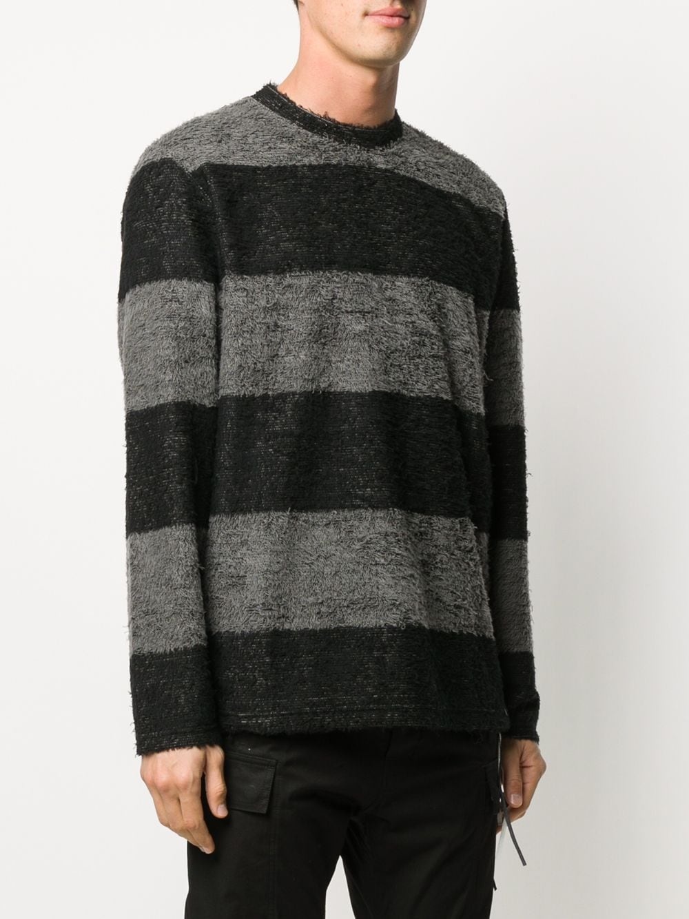 striped fleece jumper - 3