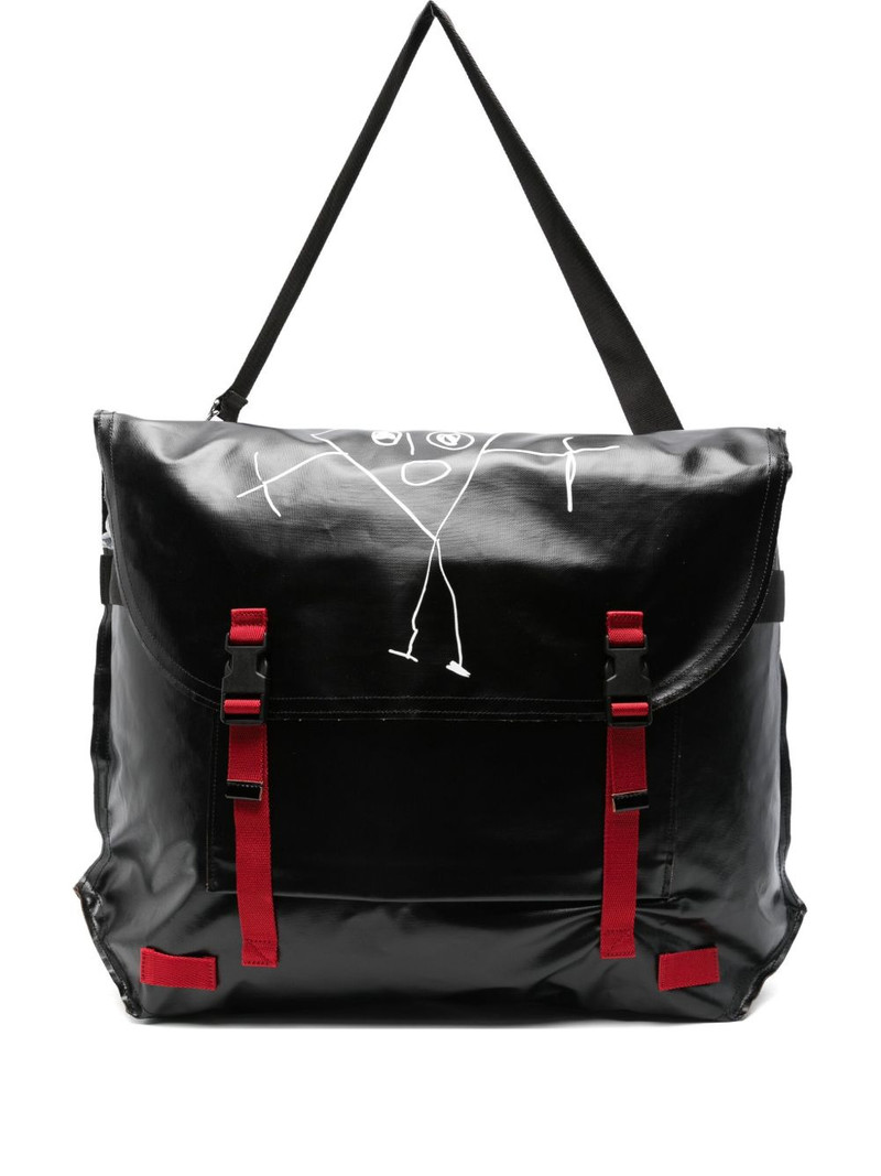 graphic-print shoulder bag 1