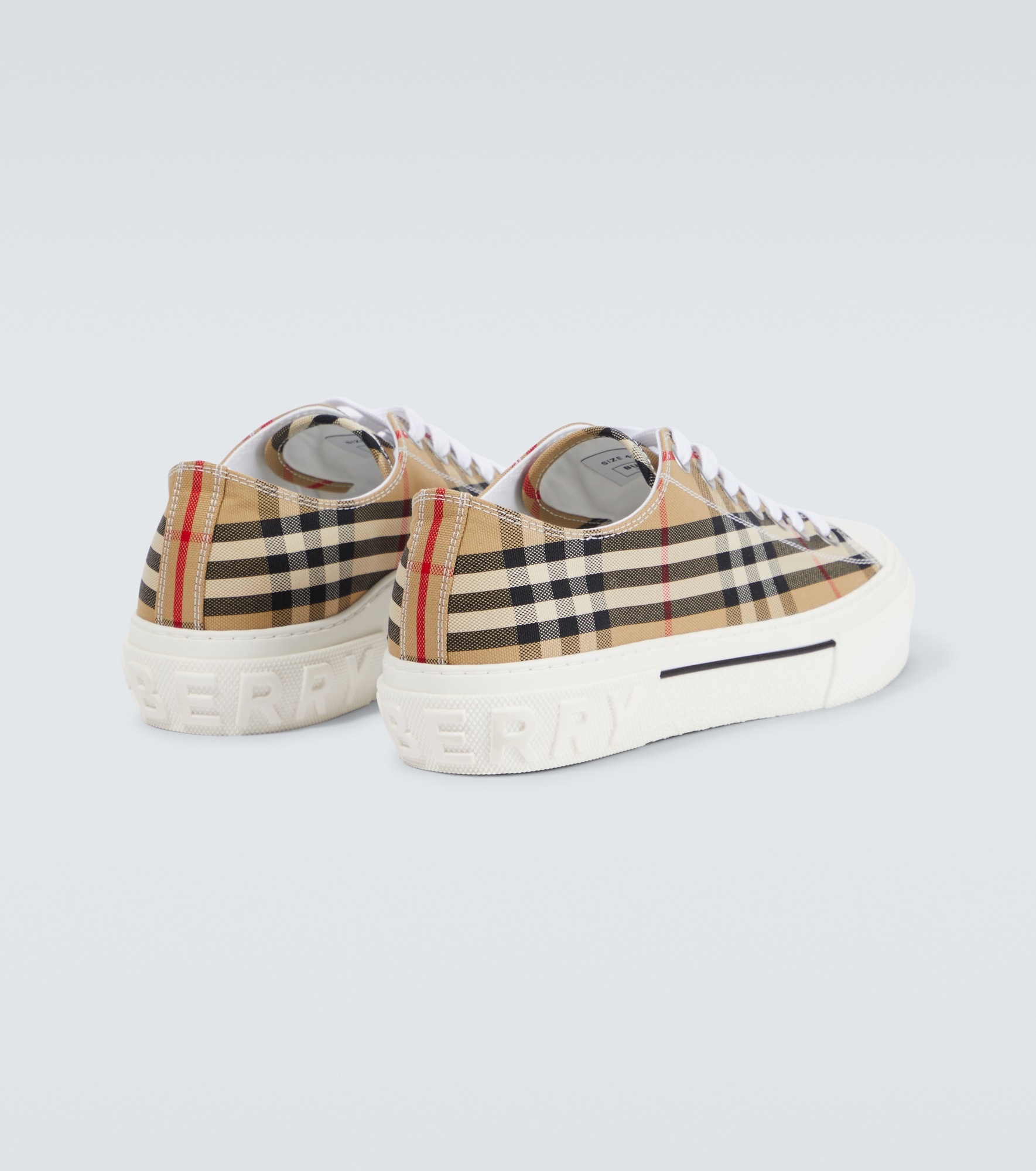 Burberry Check canvas sneakers - 6