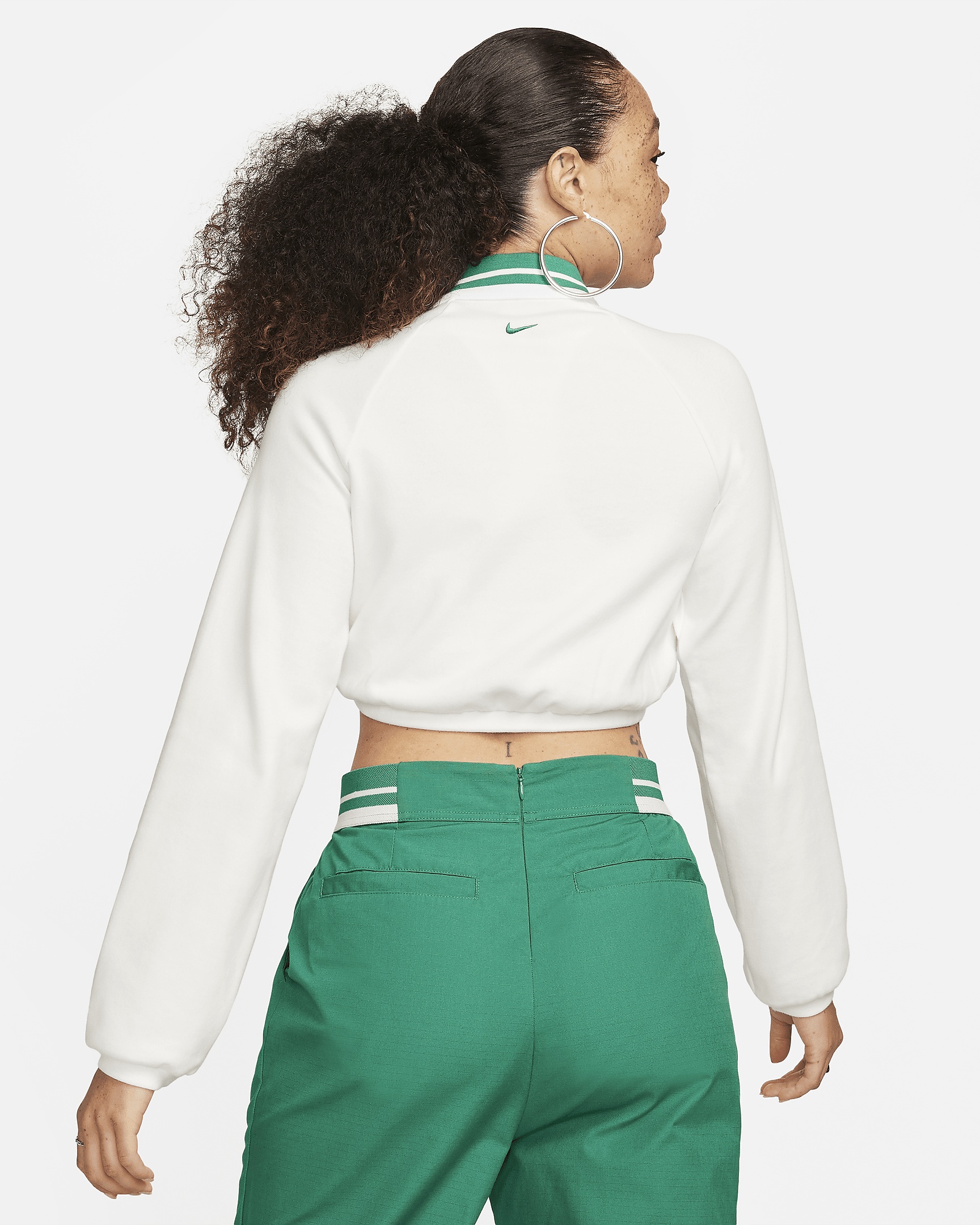 Women's Nike Sportswear Collection Cropped Long-Sleeve Polo - 2