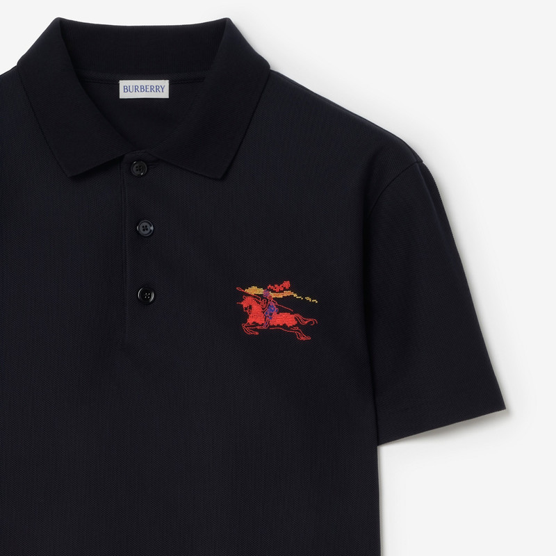 Burberry Cross Stitch EKD Cotton Polo Shirt outlook