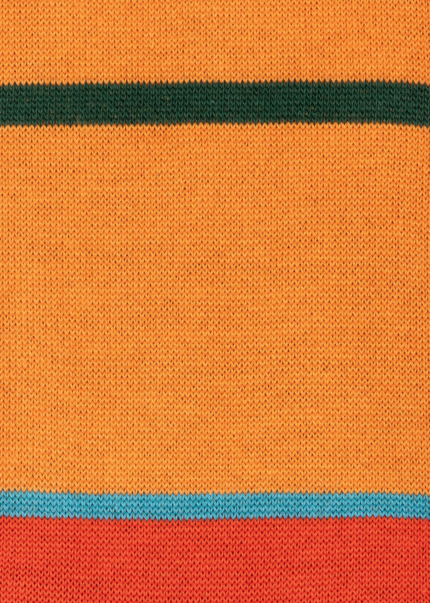 Orange Cotton-Blend Stripe Socks - 3