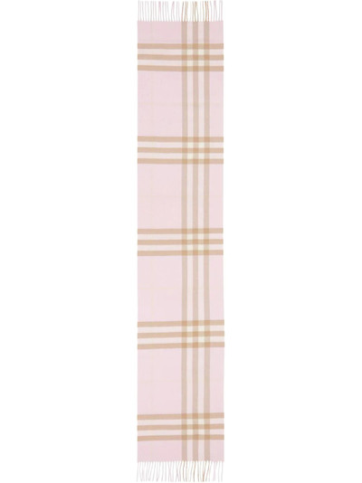 Burberry classic checked scarf outlook