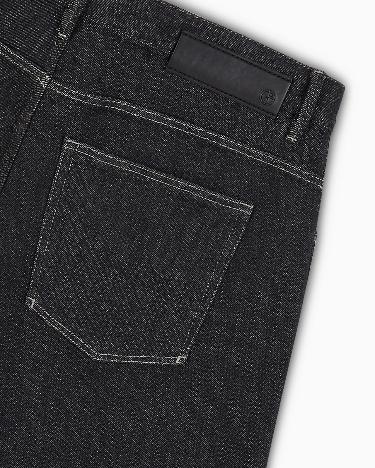 Five-pocket, regular fit, stretch cotton-denim trousers - 2
