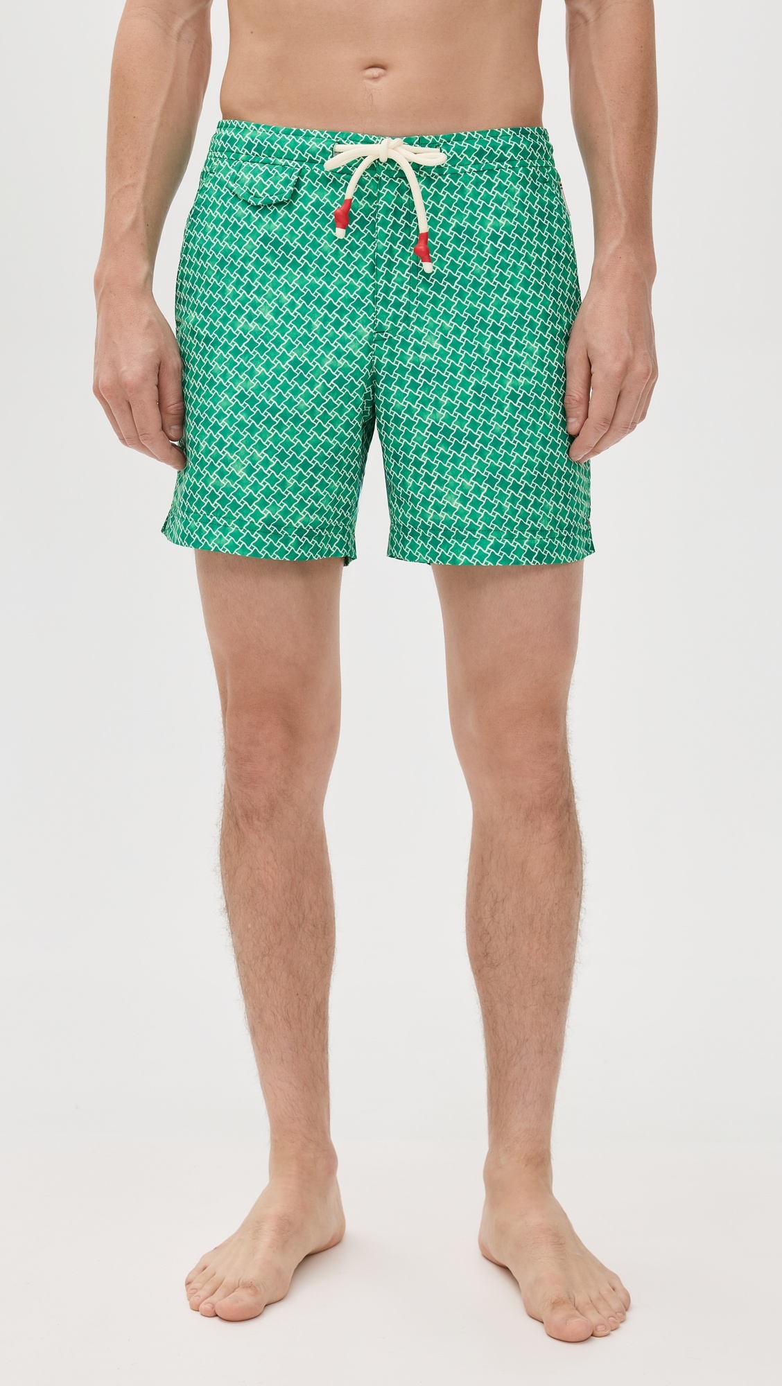 Standard High Low Geo Swim Shorts 6" - 6
