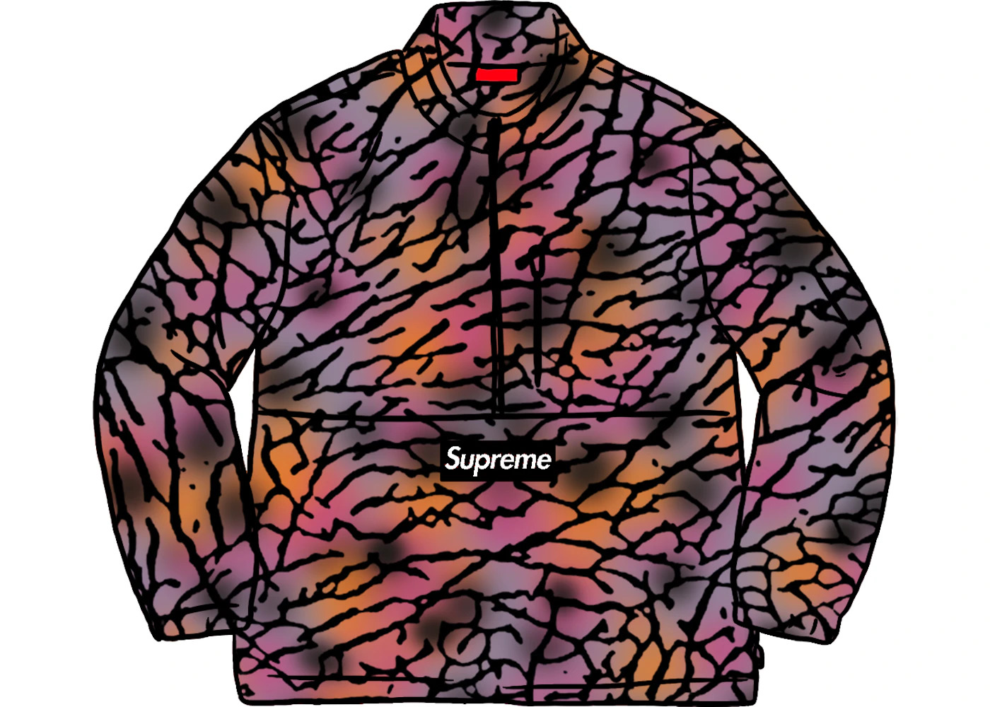 Supreme Polartec Half Zip Pullover (FW20) Purple Treebark Camo - 1