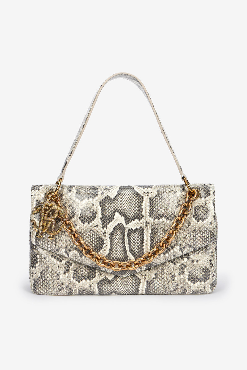 Rock Shoulder Bag With Python Print 1