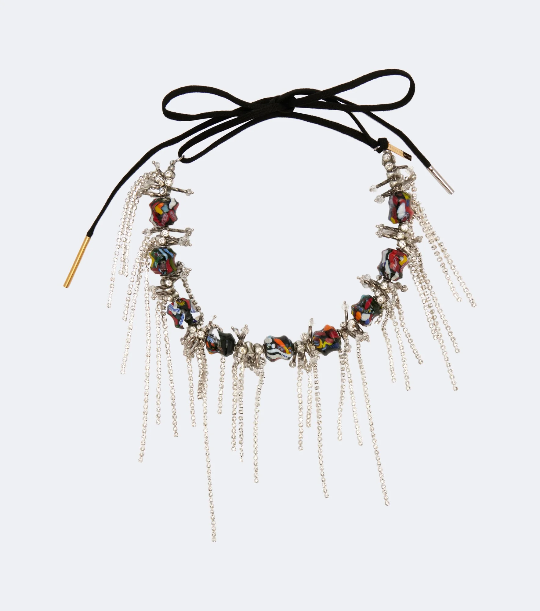 Beaded embellished necklace - 1