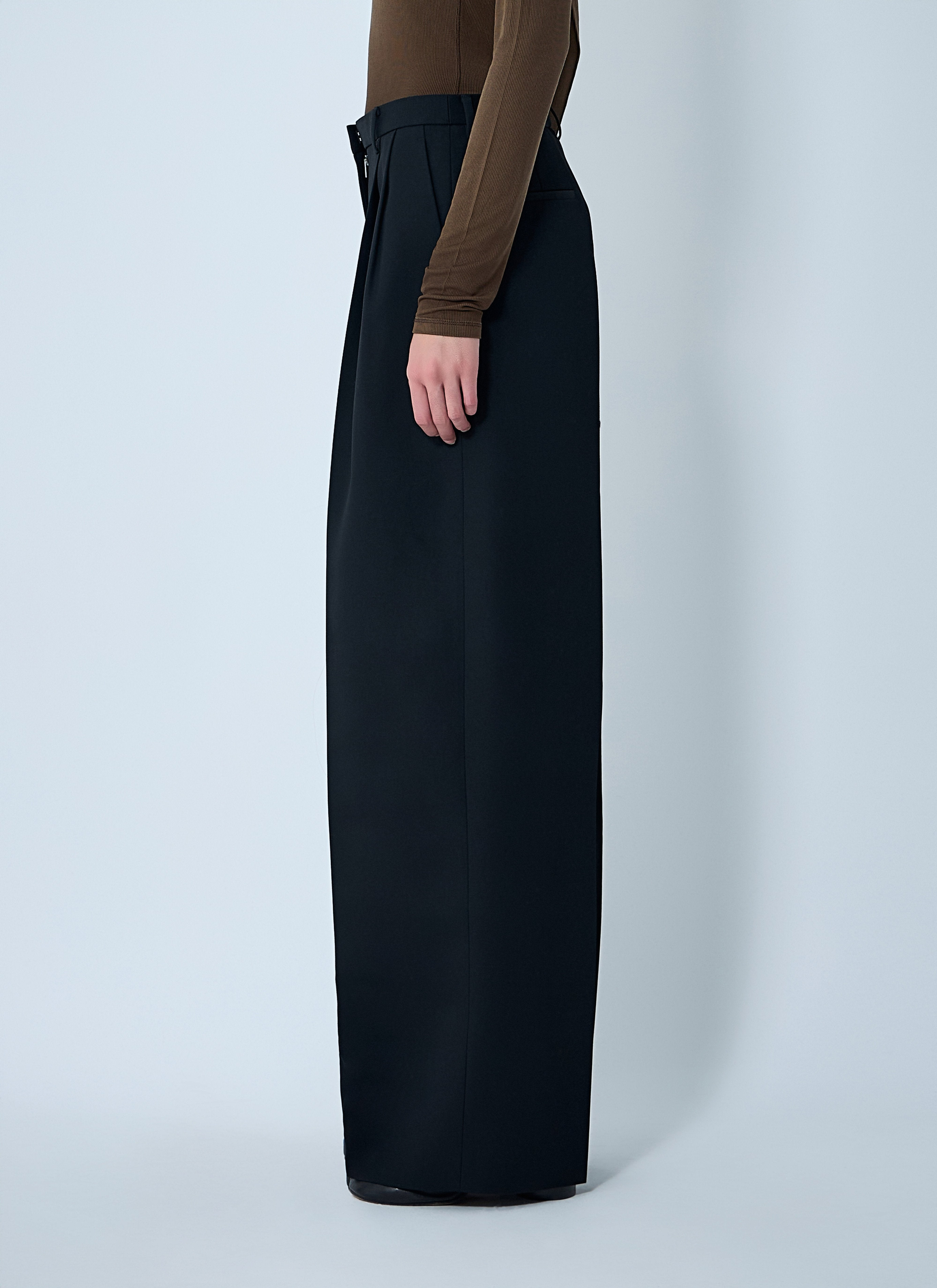 Jil Sander Women Wool Belted Pants - 3