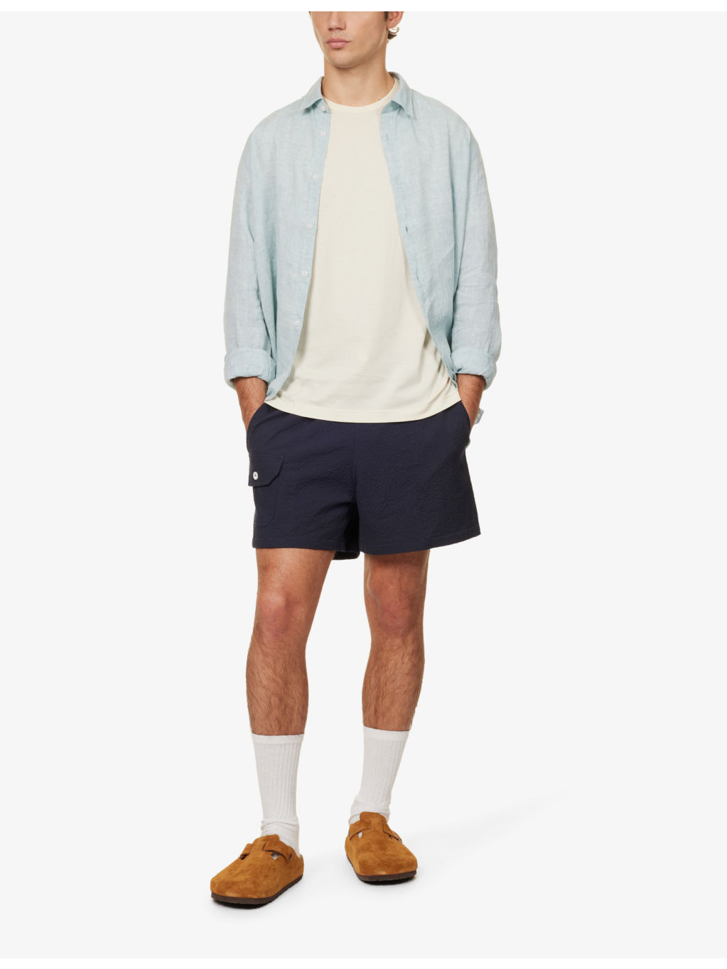 Sun crew-neck regular-fit cotton-jersey T-shirt - 2