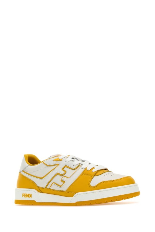 Fendi Man Two-Tone Leather Fendi Match Sneakers - 2