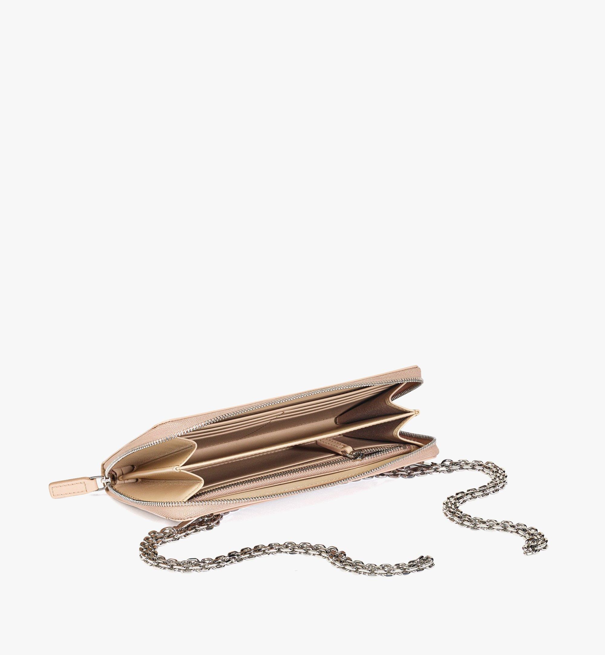 Aren Chain Zip Around Wallet in Maxi Patent Leather - 2