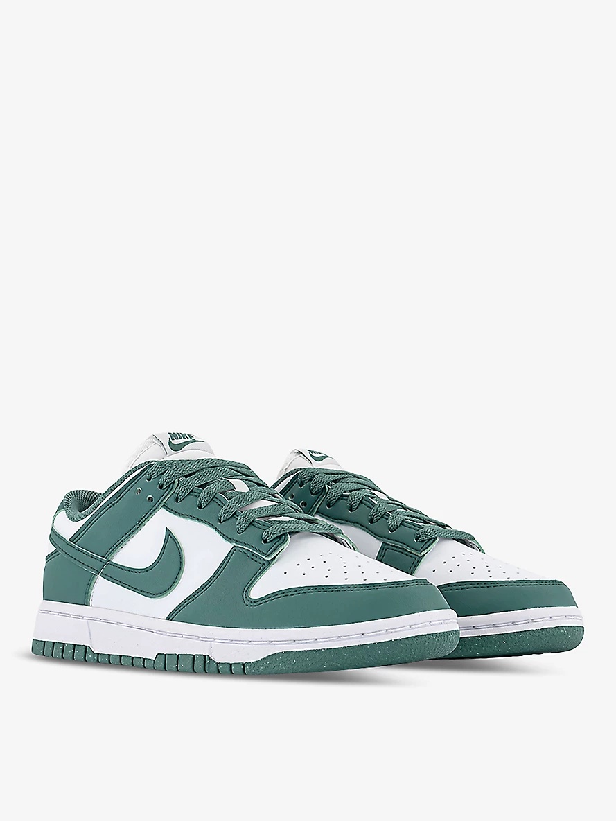 Dunk Low panelled leather low-top trainers - 3