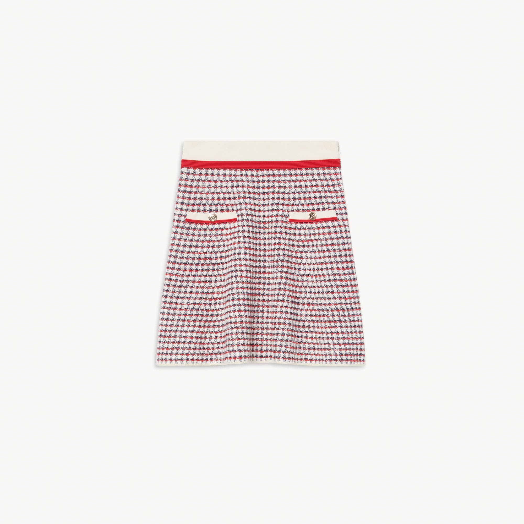 Fancy stitch knitted skirt - 1