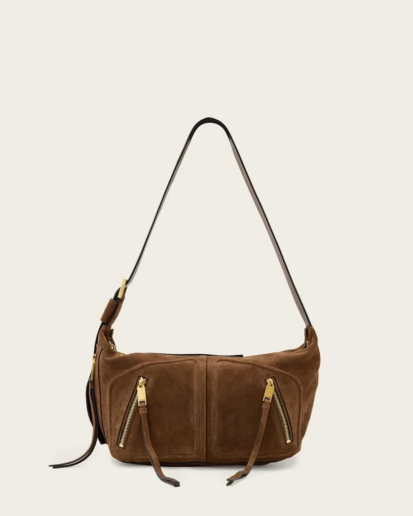 JEAN REY SUEDE SHOULDER BAG - 1
