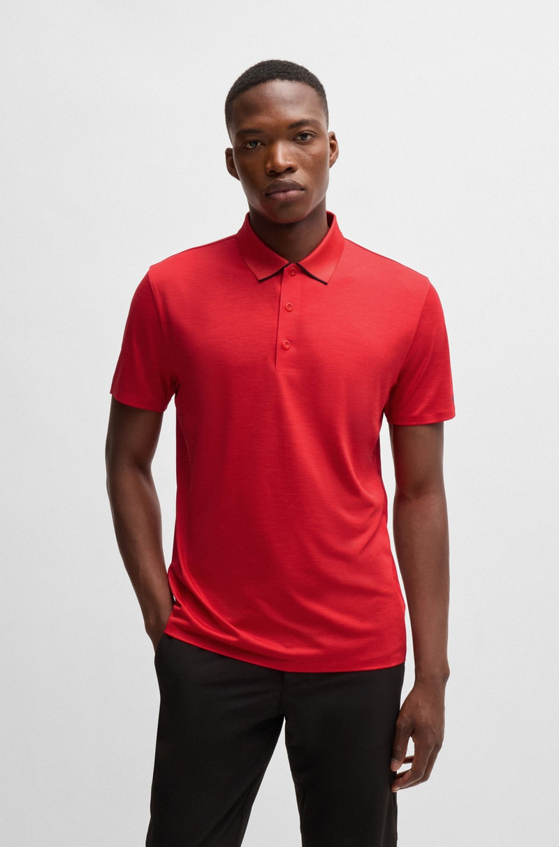 QUICK-DRY STRETCH-JERSEY POLO SHIRT WITH LOGO DETAIL 2