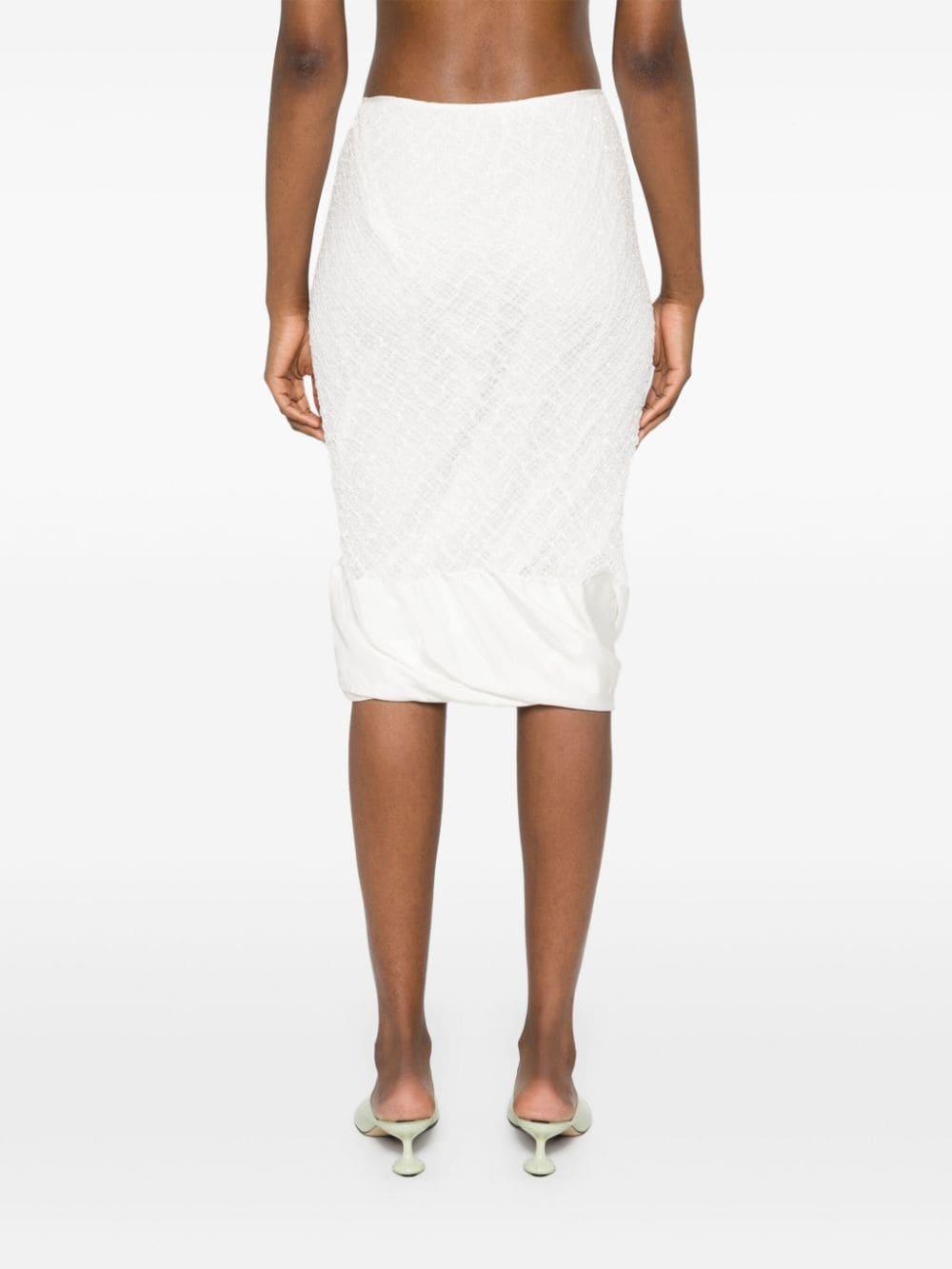 openwork midi skirt - 4