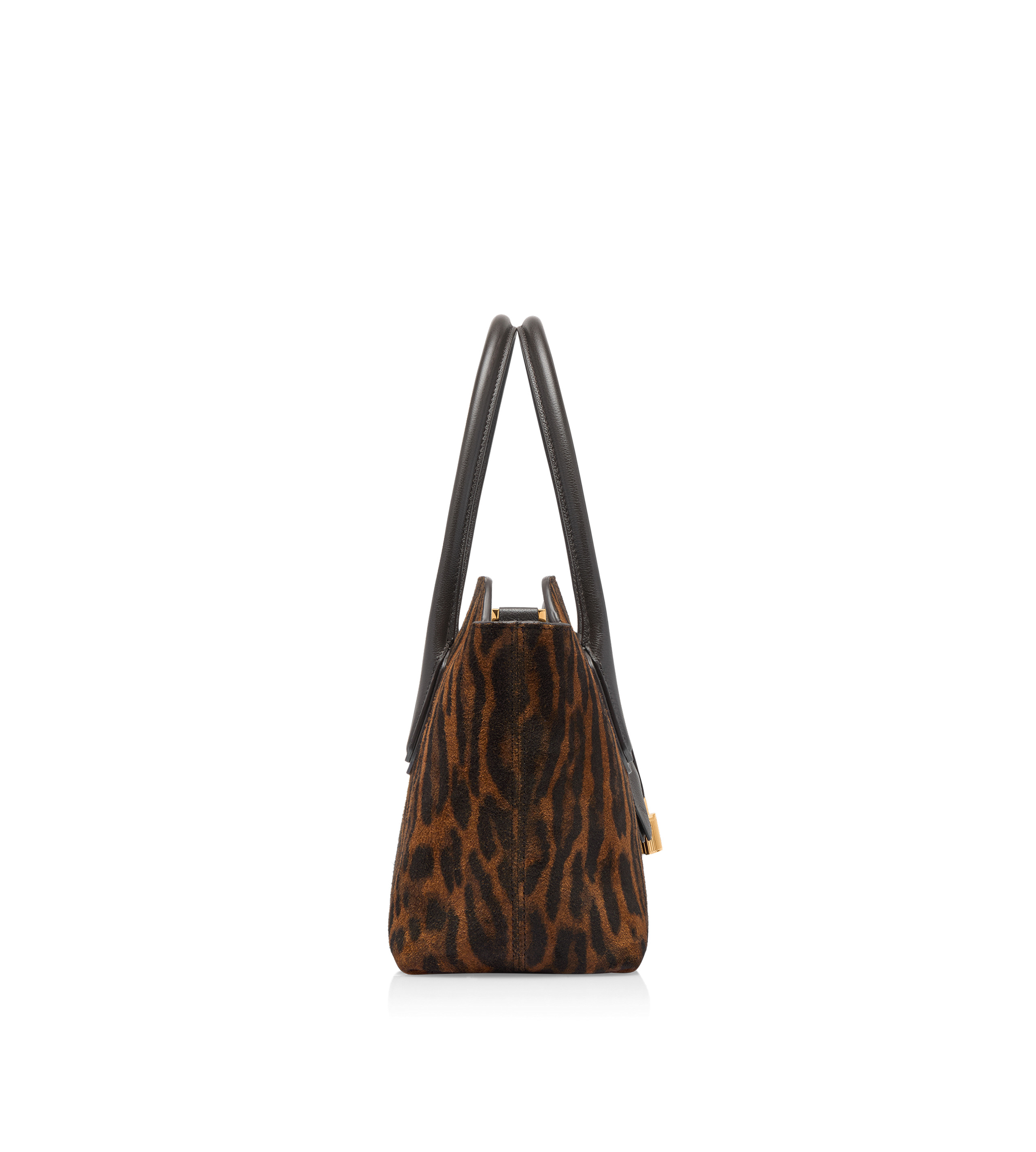 OCELOT-PRINT SUEDE ALEXANDER MEDIUM TOP HANDLE - 2