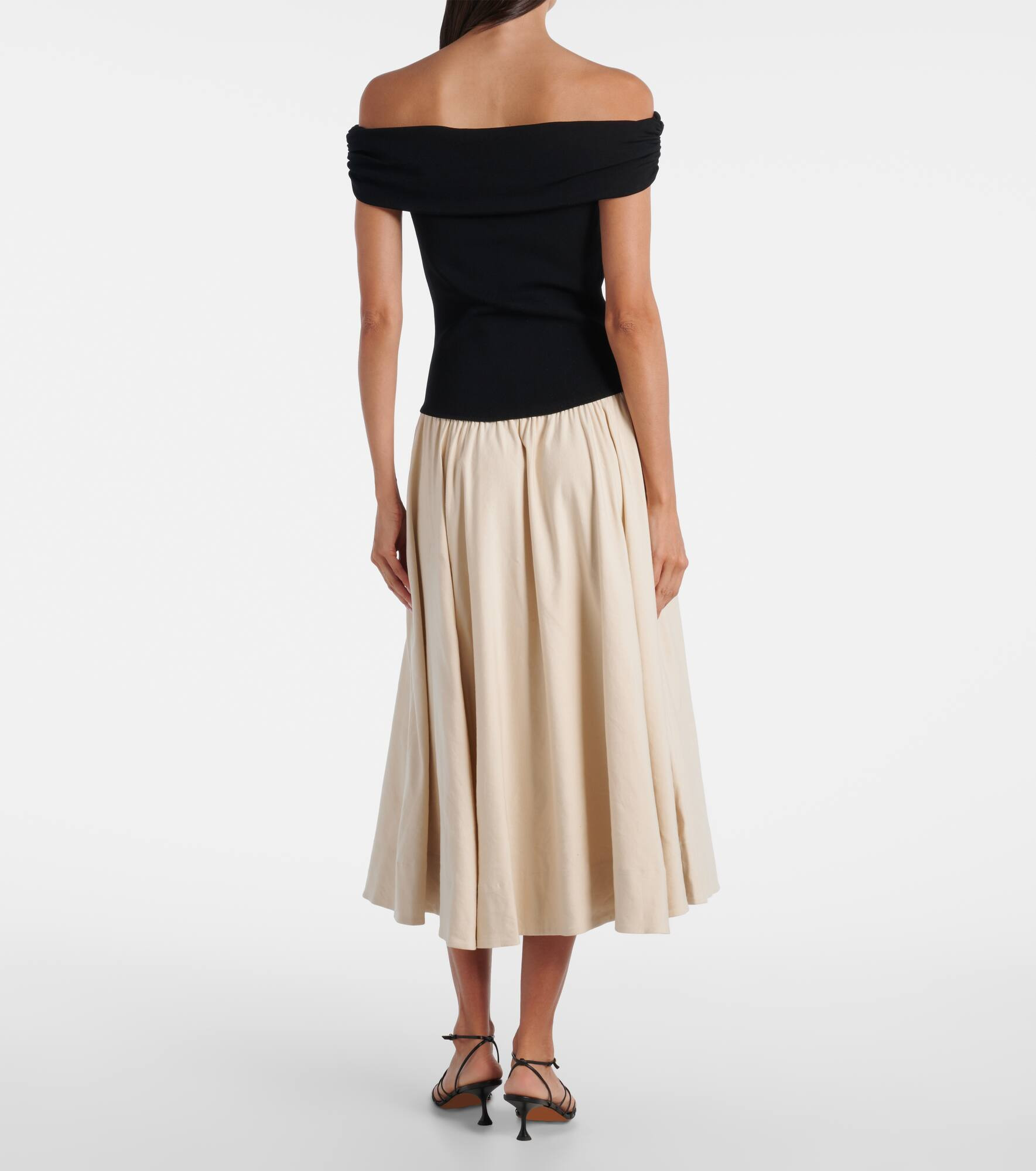 Adaline linen-blend midi dress - 3