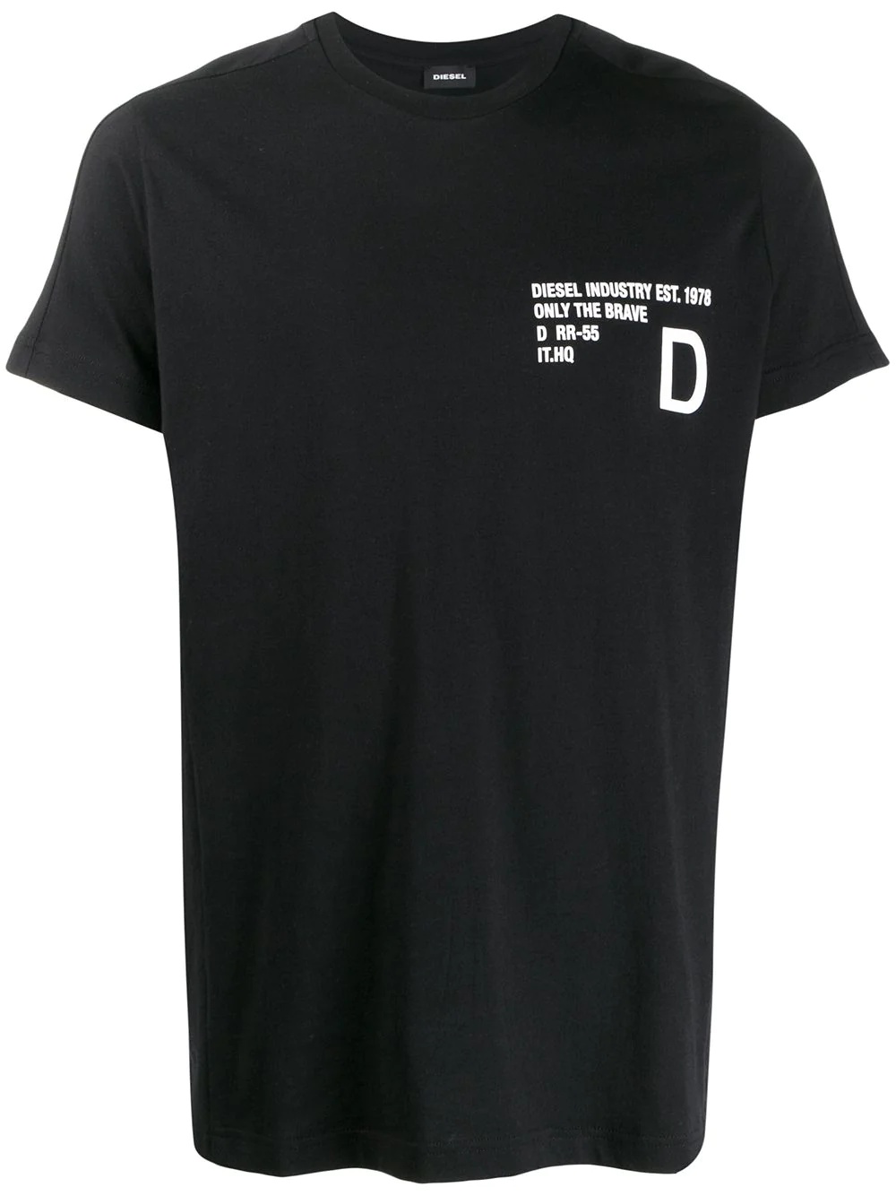 slogan print T-shirt - 1