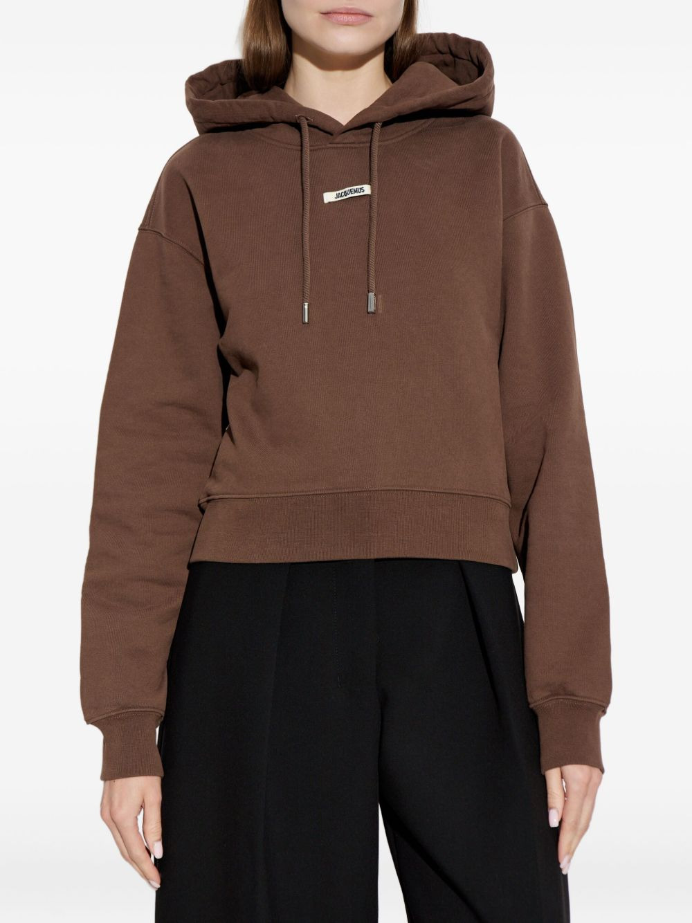 logo-patch hoodie - 3