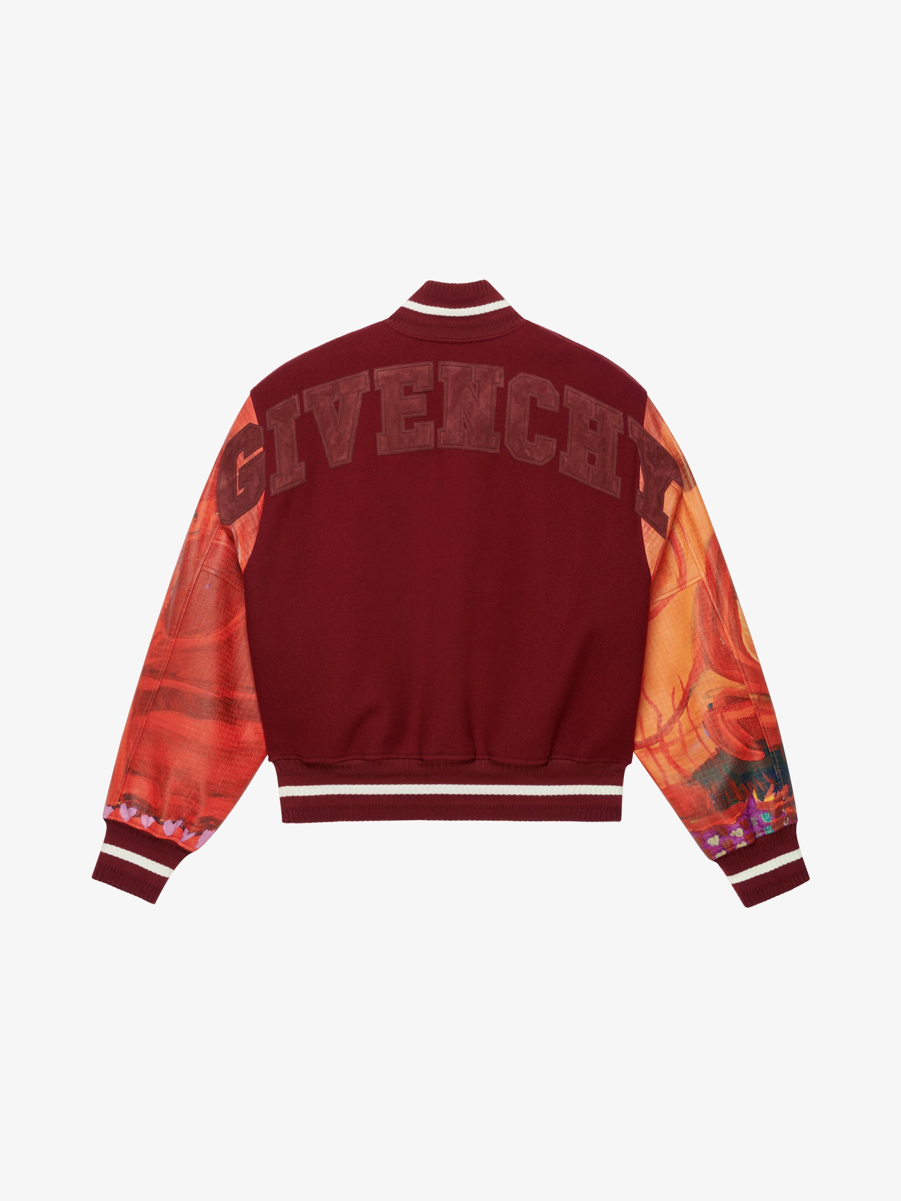 BOMBER JACKET IN WOOL AND 4G GIVENCHY DEVIL LEATHER - 5
