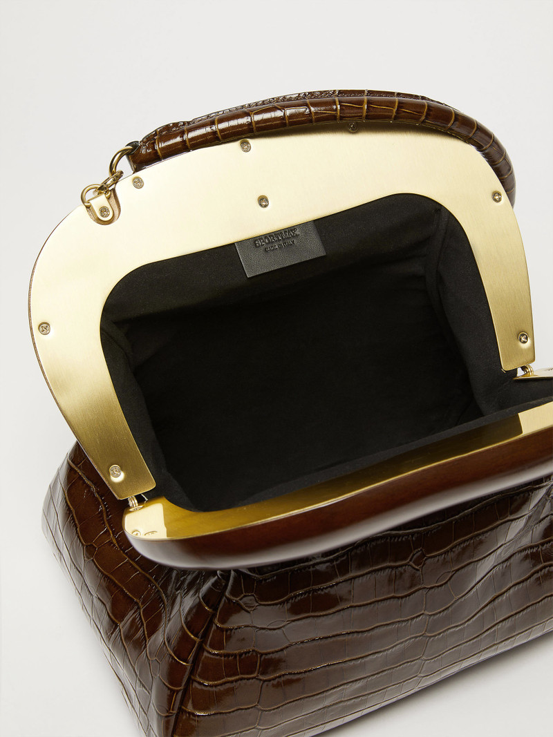 PULCINO Medium Crocodile-print leather Bouba bag 4