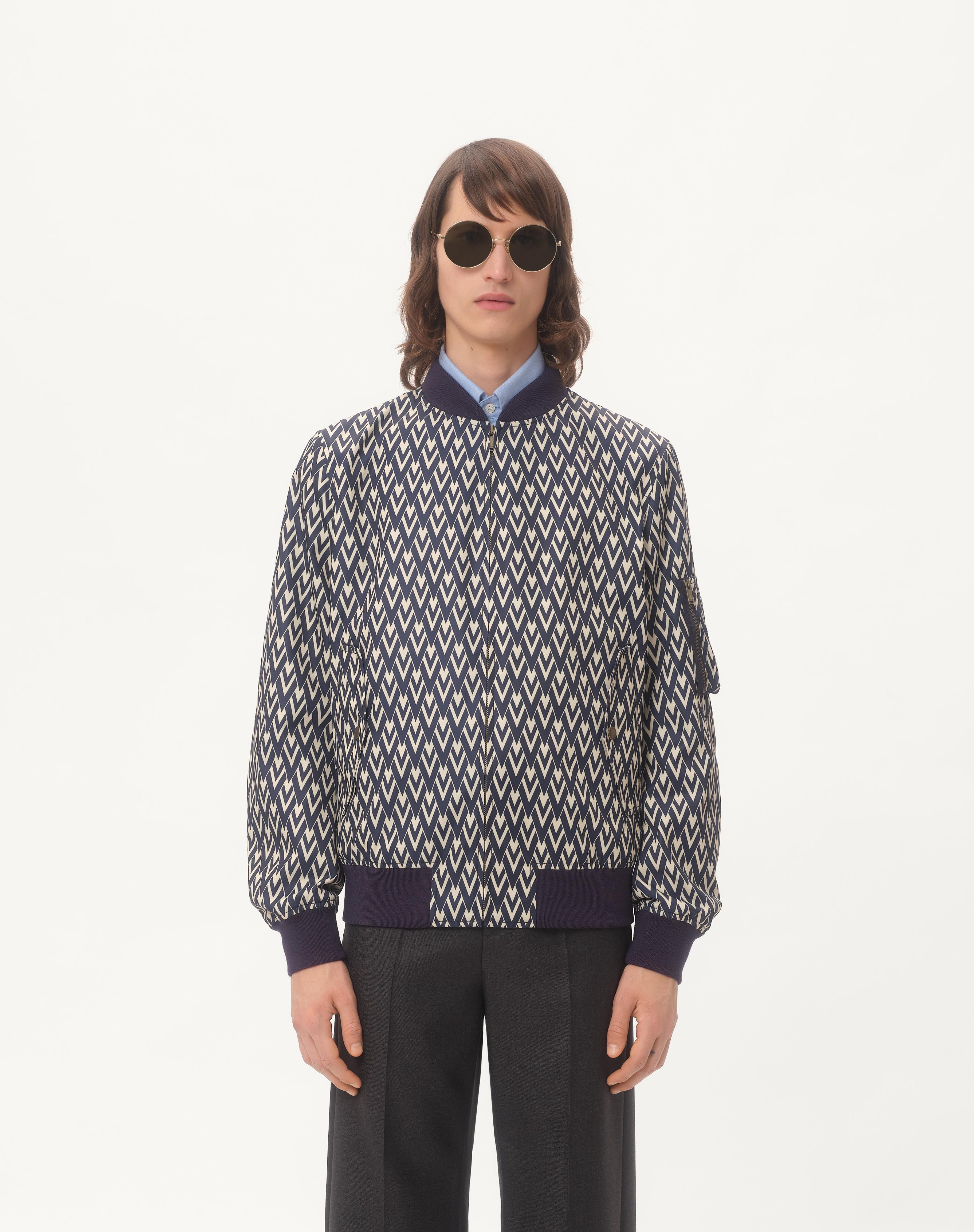 NYLON BOMBER JACKET WITH TOUTE LA V PRINT - 6