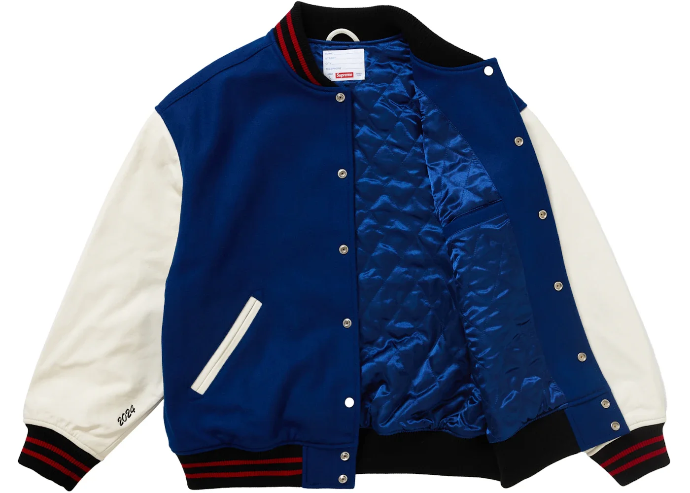 k*o様 Supreme Wave Varsity JACKET Blue Supreme Supreme Wave Varsity Jacket Blue | REVERSIBLE