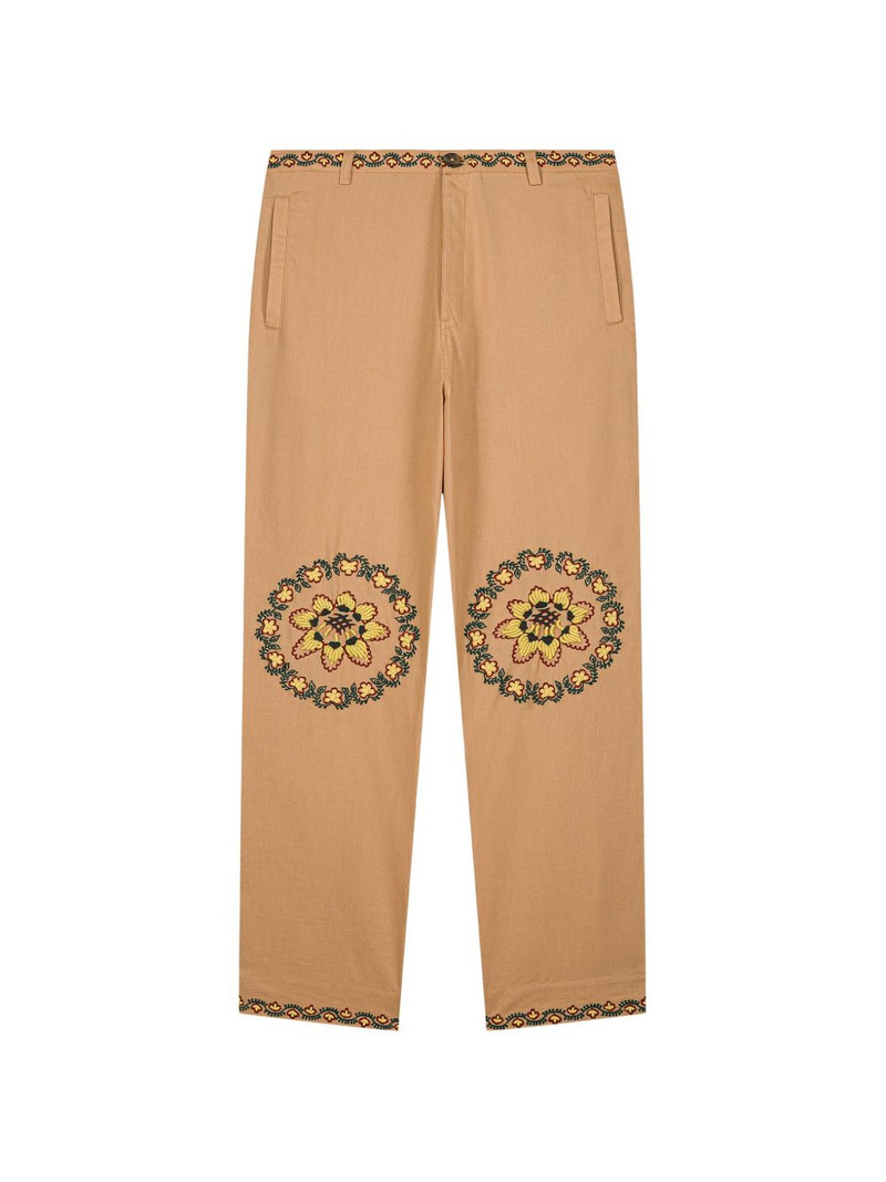 floral embroidery trousers 1
