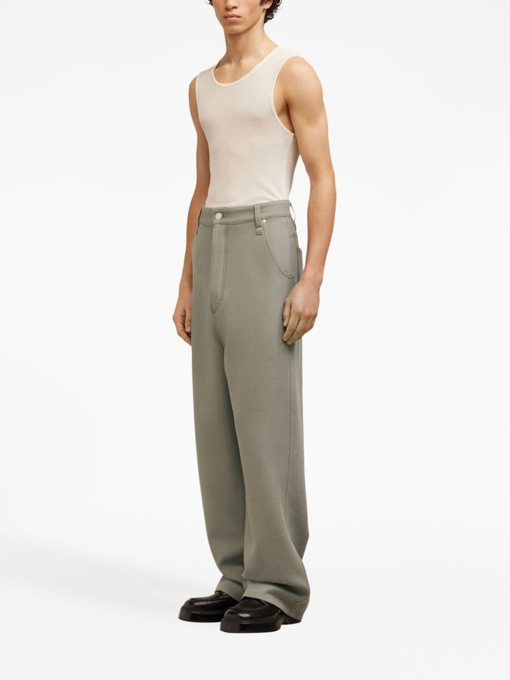 loose-fit wool trousers - 2