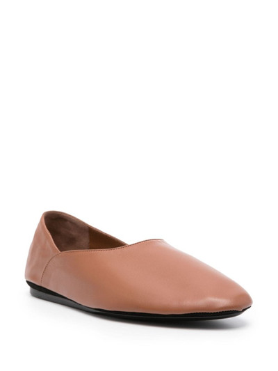 Jil Sander two-panel leather ballerina shoes outlook