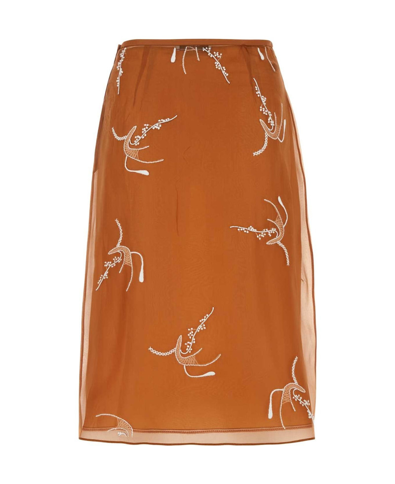 Prada Copper Organza Skirt outlook