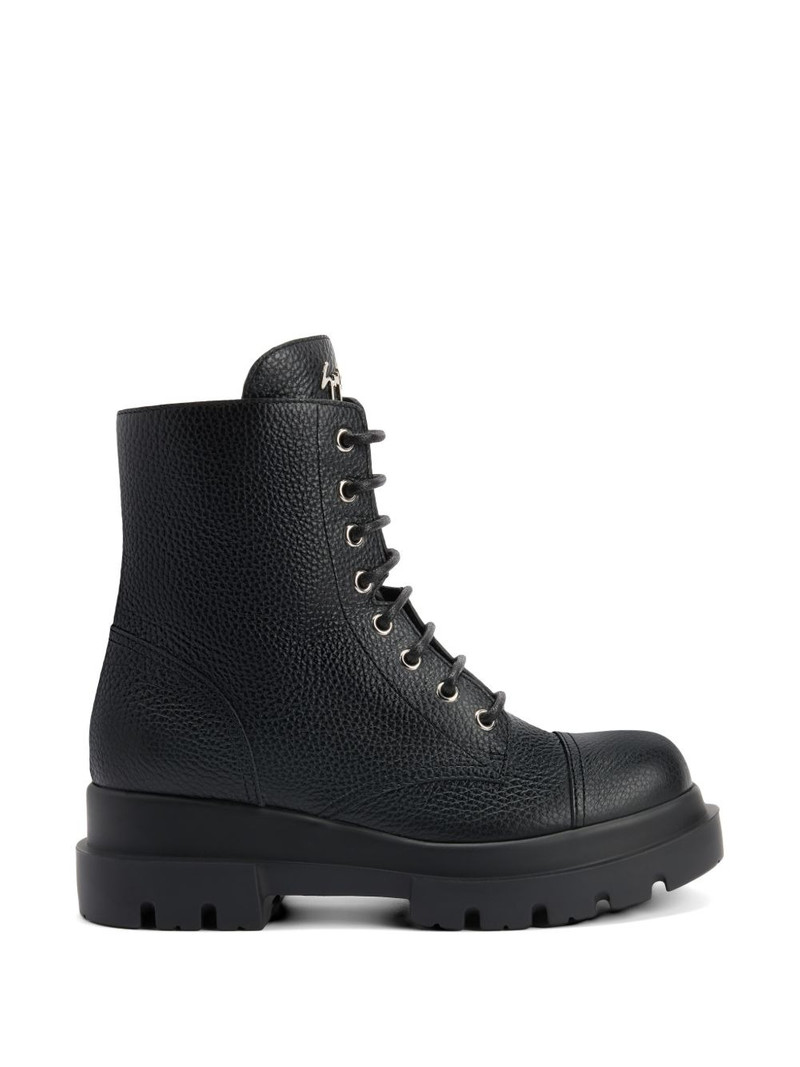 Evin laced logo detail boots 1