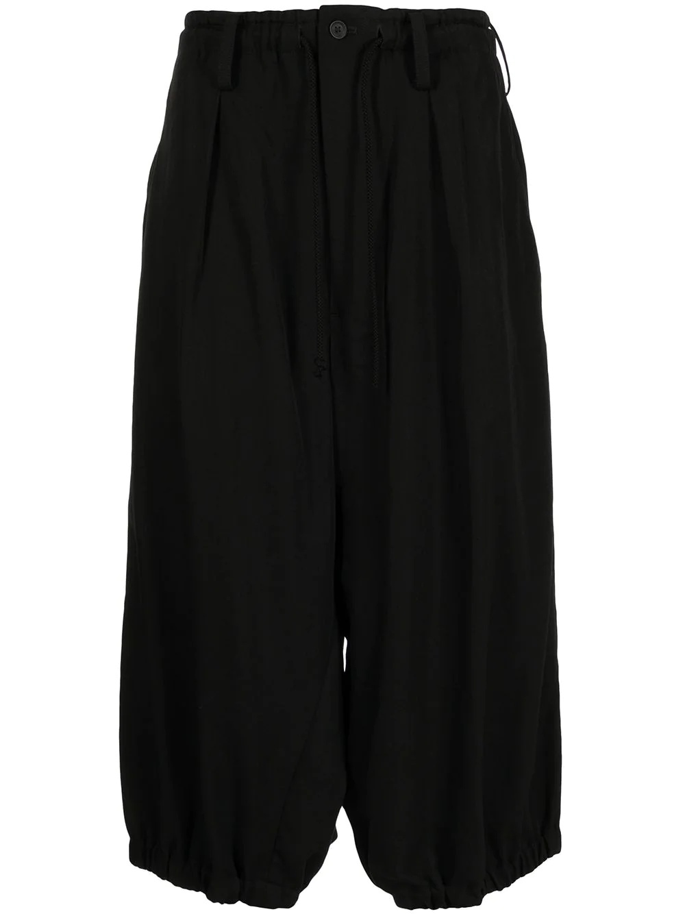 Gabardine cropped Crow pants - 1