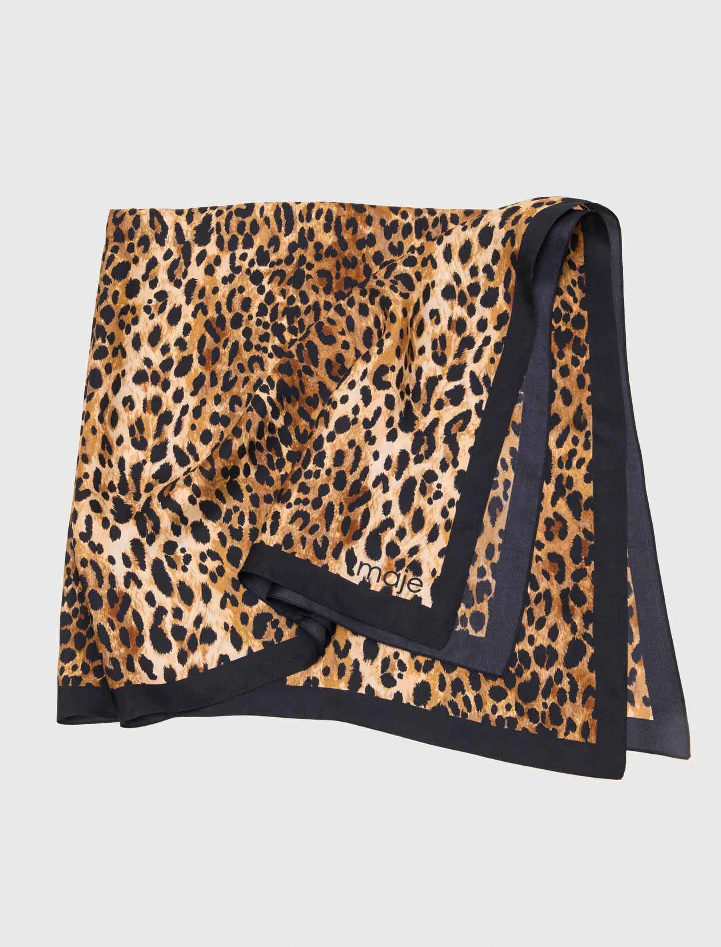 Leopard print scarf - 1