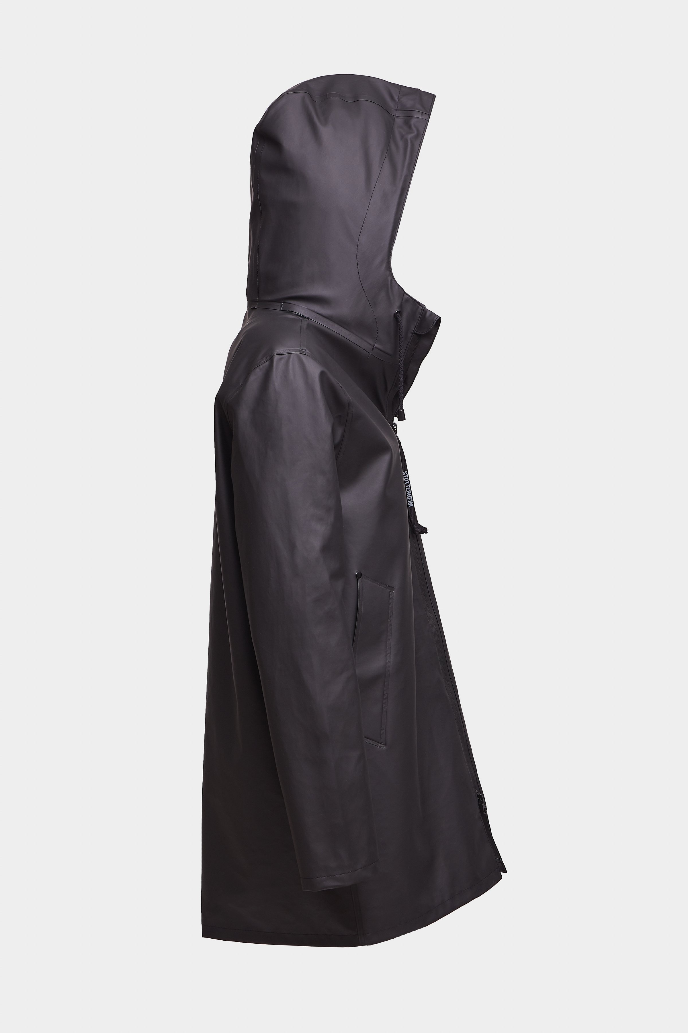 Stockholm Lightwight Zip Raincoat Black - 5