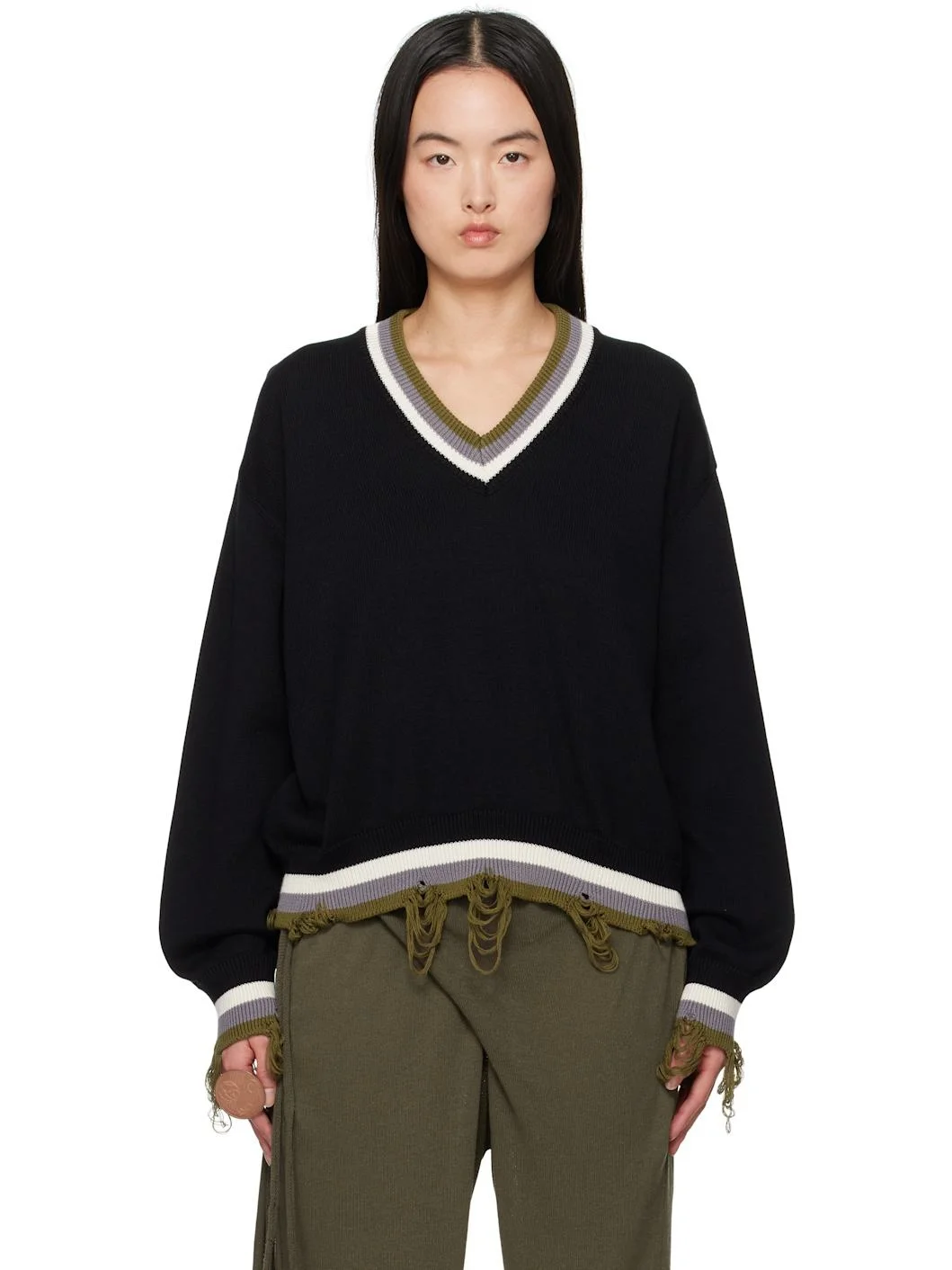 Black Oversized Sweater - 1