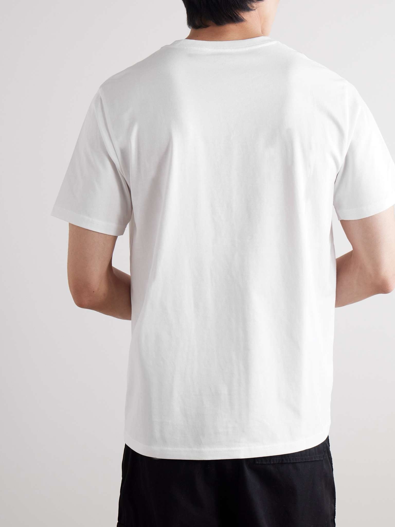 Logo-Appliquéd Cotton-Jersey T-Shirt - 4