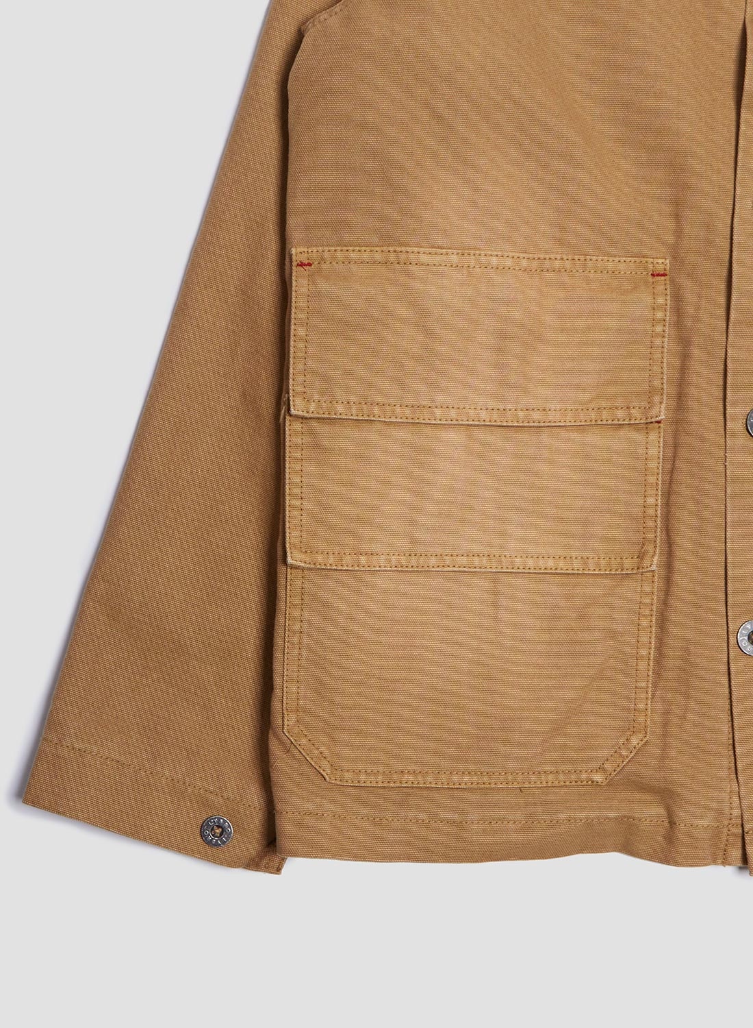 Hunting Chore Jacket Canvas in Tan - 7