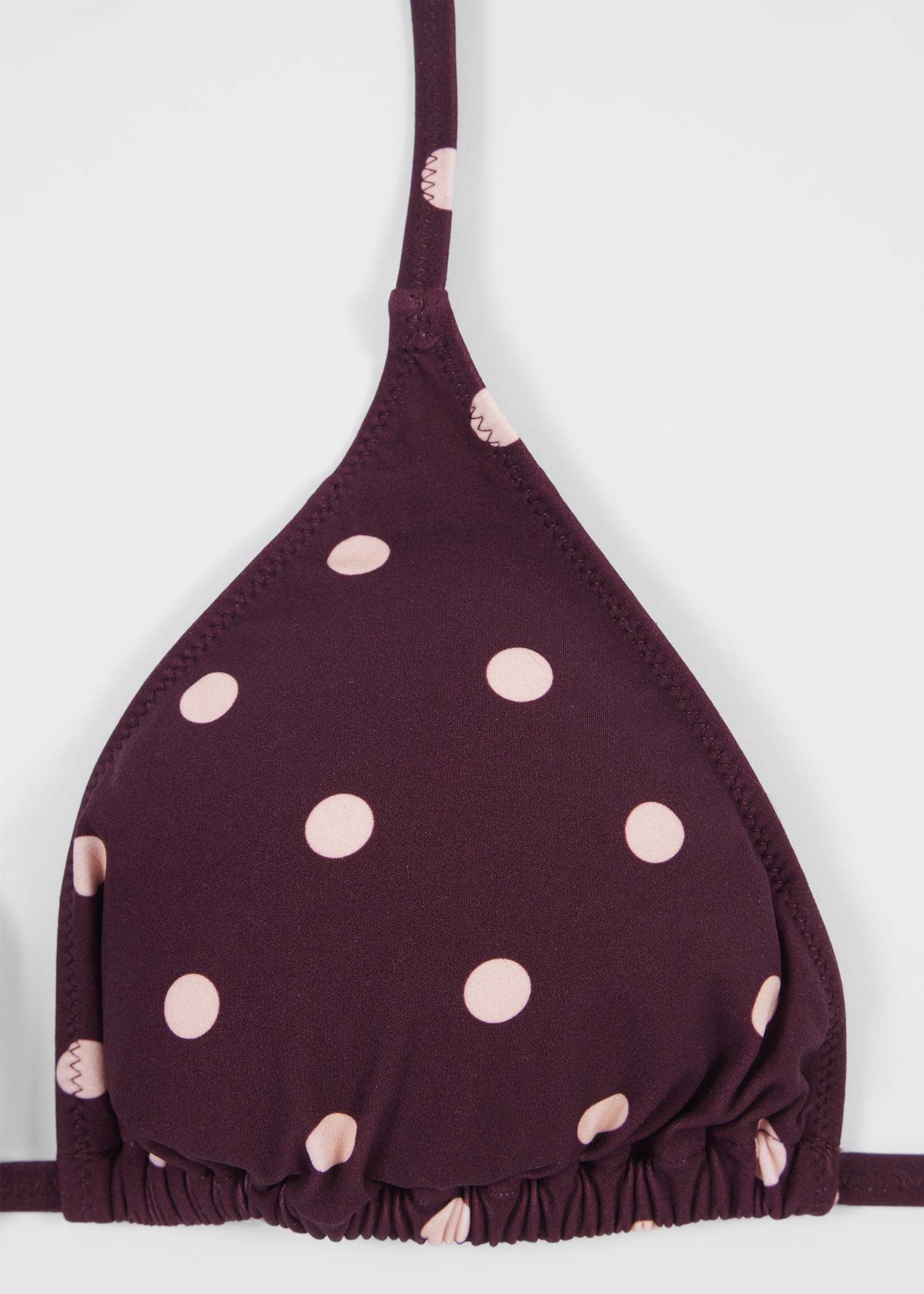 Women's Burgundy Polka Dot Bikini Set - 3