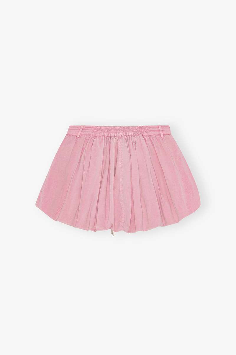 GANNI PINK WASHED MINI BUBBLE SKIRT outlook