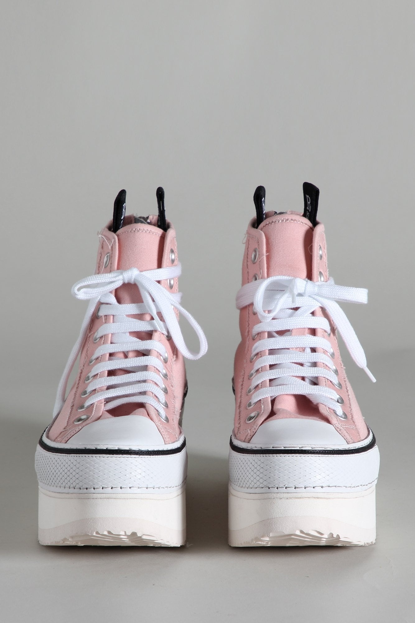 Platform High Top Sneakers - Pink | R13 Denim - 2