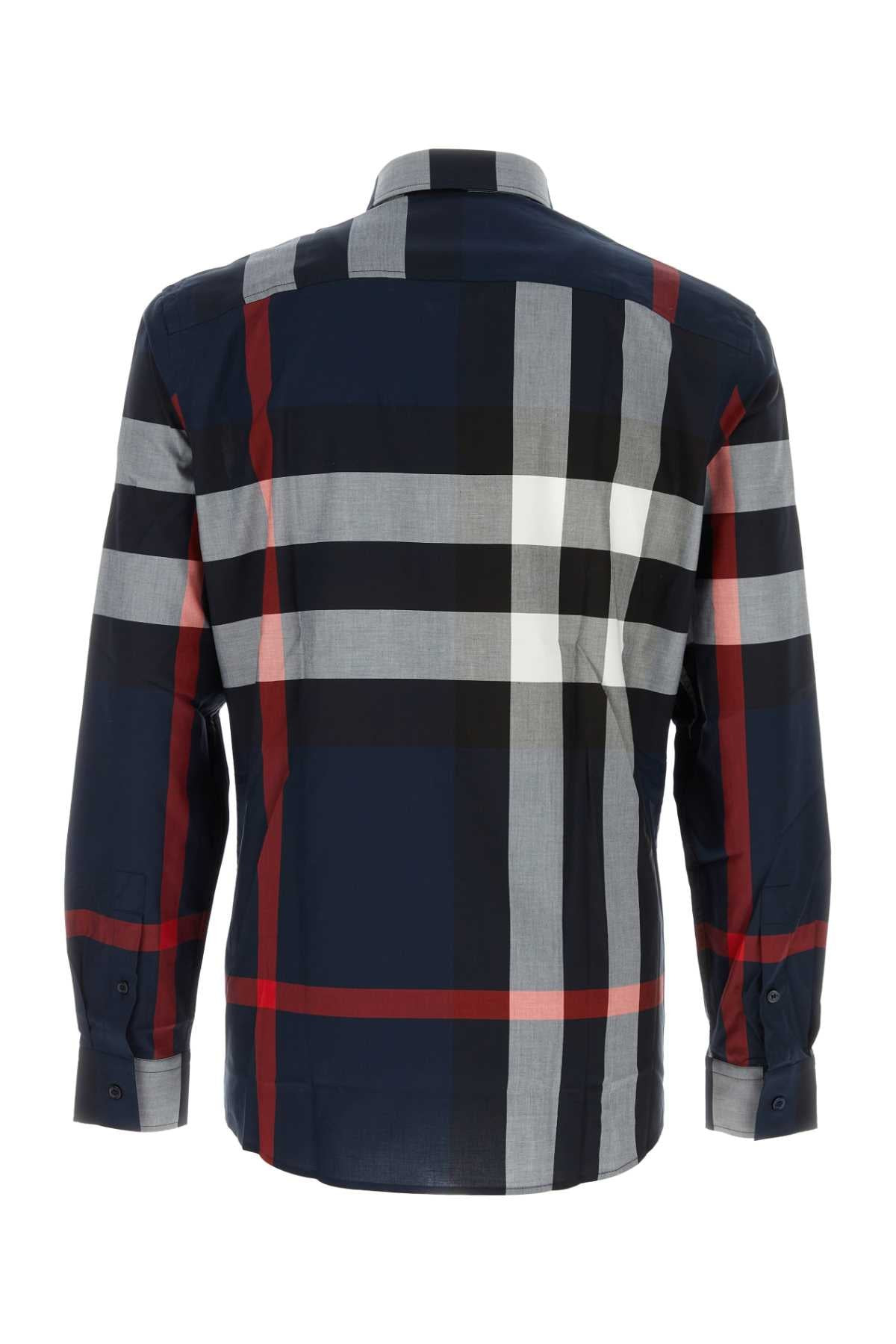Burberry Men Embroidered Poplin Shirt - 2