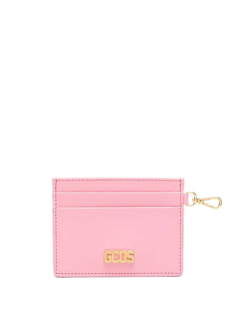 Comma logo-plaque leather cardholder 1