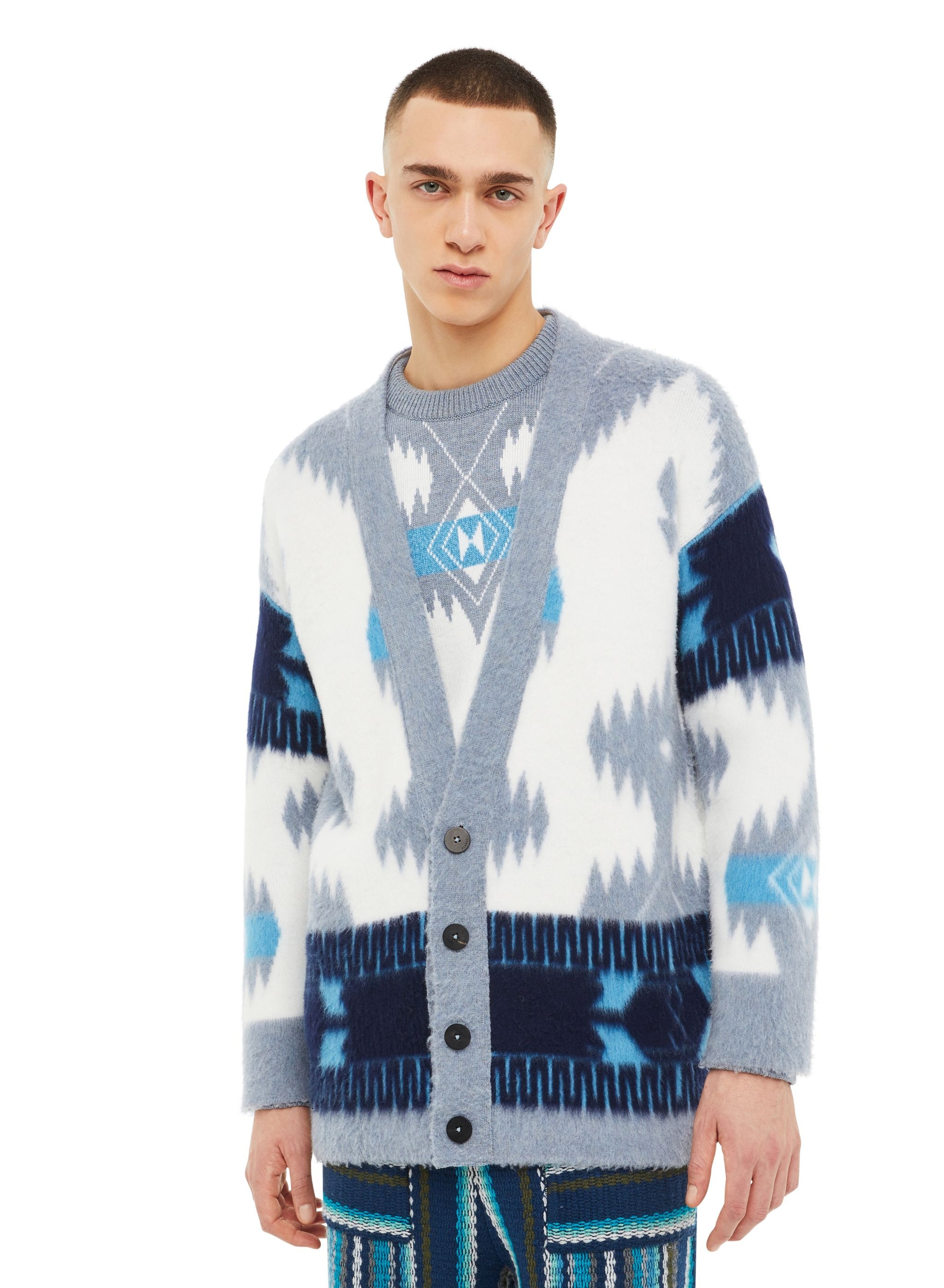 Icon Jacqurd Brushed Cardigan - 7